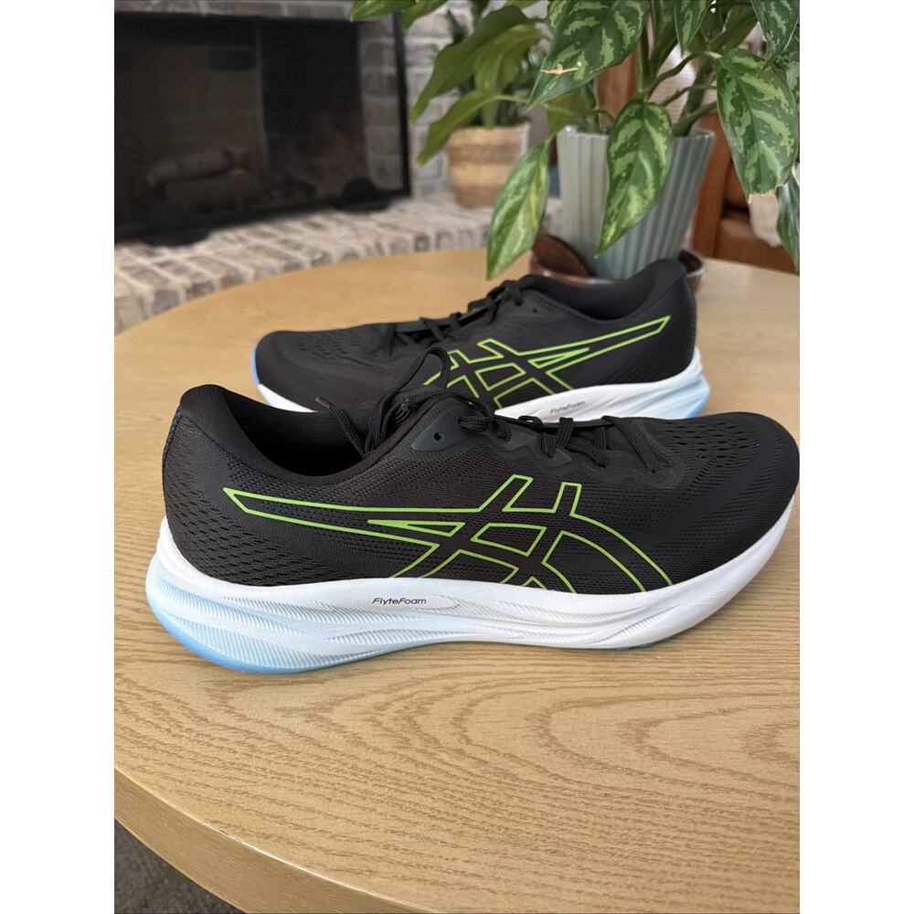 Asics Gel-Pulse 15 Mens 13 Black Electric Lime Running Shoe 1011B780-001